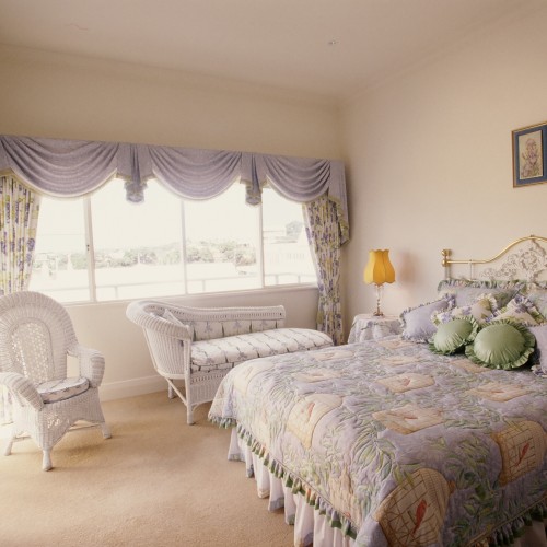 Custom made Bedspread with matching window furnishings
